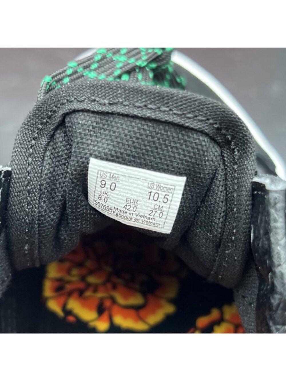 Vans Old Skool Dia de los Muertos Hummingbird Skate Shoe M9 W10.5 Black Blue NEW - Picture 13 of 16